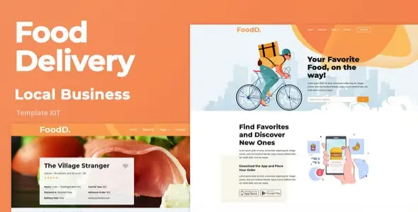 FoodDelivery – Local Business Elementor Template Kit
